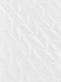 Gesteppte Tagesdecke Tily aus Samt, 100% Polyester, Weiß, B 180 x L 260 cm (für Betten bis 140 x 200 cm)