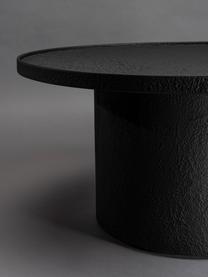 Kulatý konferenční stolek Winston, Dřevo, černě lakované, Ø 70 cm