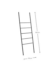 Handdoekenhouder Up van metaal, Gelakt metaal, Zwart, B 50 x H 160 cm