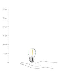 Malé žárovky E27, stmívatelná, teplá bílá, 2 ks, Transparentní, Ø 5 cm, V 8 cm, 2 ks