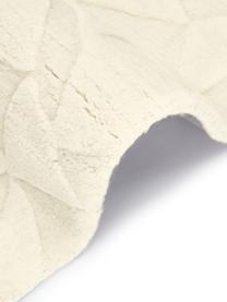 Handgetufteter Wollteppich Rory in Cremeweiß, Flor: 100% Wolle, Weiß, B 80 x L 150 cm (Größe XS)