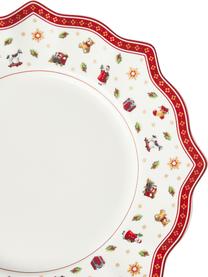 Geschirr-Set Delight aus Porzellan, 4 Personen (12-tlg.), Premium Porzellan, Weiß, Rot, gemustert, Set mit verschiedenen Größen