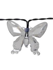 Guirnalda solar de luces Papillon, 280 cm, 15 luces, Cable: plástico, Negro, transparente, L 280 cm