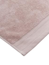 Komplet ręczników z bawełny organicznej Premium, 3 elem., Brudny różowy, Komplet z różnymi rozmiarami