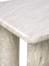 Table basse marbre Mabel, rectangulaire, Travertin, larg. 100 x haut. 35 cm