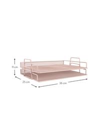 Documentenhouder Essentials in roze, Gecoat metaal, Roze, B 36 x D 25 cm