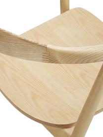 Sedia con braccioli in legno Angelina, Legno di frassino laccato, certificato FSC
Compensato verniciato, certificato FSC, Legno di frassino chiaro, Larg. 57 x Alt. 80 cm