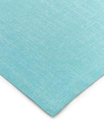Chemin de table Riva, 55 % coton, 45 % polyester, Turquoise, larg. 40 x long. 145 cm
