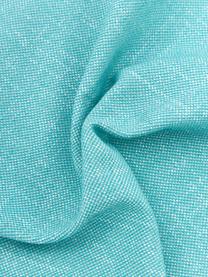 Chemin de table Riva, 55 % coton, 45 % polyester, Turquoise, larg. 40 x long. 145 cm
