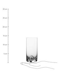 Verre long drink transparent Luna, 4 pièces, Verre, Transparent, Ø 7 x haut. 14 cm, 350 ml