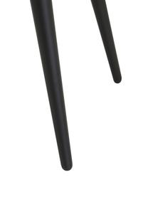 Sedia con braccioli Rachel, Rivestimento: velluto (rivestimento in , Gambe: metallo verniciato a polv, Velluto bianco crema, Larg. 55 x Prof. 65 cm