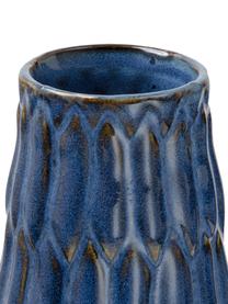 Set de jarrones de cerámica Aquarel, 3 pzas., Porcelana, Tonos azules con degradado, Set de diferentes tamaños