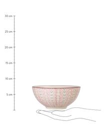 Sada mís Maya, 3 díly, Kamenina, Krémově bílá, růžová, fialová, zelená, Š 17 cm, V 8 cm