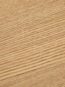 Tavolino rotondo in legno con finitura di frassino Renee, Ripiani: pannello di fibra a media, Struttura: metallo verniciato a polv, Legno di frassino, Ø 44 x Alt. 49 cm