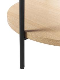 Table d'appoint en bois avec rangement Renee, Bois de frêne, Ø 44 x haut. 49 cm