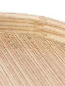 Tavolino in legno Renee, Ripiani: pannello di fibra a media, Struttura: metallo verniciato a polv, Legno di frassino, Ø 44 x Alt. 49 cm