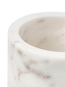 Boîte de rangement en marbre Simba, Marbre, Blanc, marbré, Ø 10 x haut. 12 cm