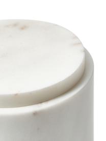 Boîte de rangement en marbre Simba, Marbre, Blanc, marbré, Ø 10 x haut. 12 cm