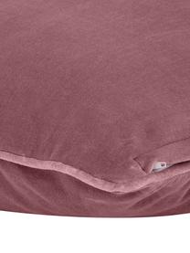 Funda de cojín de terciopelo Dana, 100% terciopelo de algodón, Palo rosa, An 50 x L 50 cm