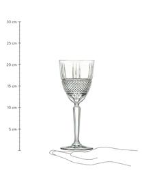Kieliszek do wina ze szkła kryształowego Brillante, 6 szt., Szkło kryształowe, Transparentny, Ø 9 x W 21 cm, 300 ml