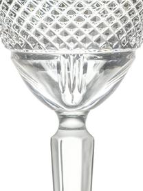 Kristall-Weingläser Brillante mit Relief, 6 Stück , Kristallglas, Transparent, Ø 9 x H 21 cm, 300 ml