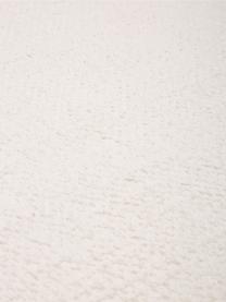 Dünner Baumwollläufer Agneta in Cremeweiß, handgewebt, 100% Baumwolle, Weiß, 70 x 250 cm