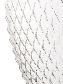 Lampada a sospensione piccola in vetro Lee, Paralume: vetro, Baldacchino: metallo cromato, Trasparente, cromo, Ø 27 x Alt. 33 cm