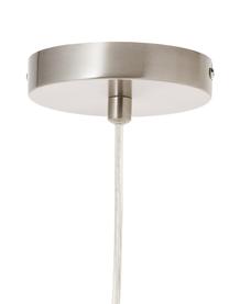 Kleine hanglamp Lee van glas, Lampenkap: glas, Baldakijn: verchroomd metaal, Fitting: verchroomd metaal, Transparant, chroomkleurig, Ø 27  x H 33 cm