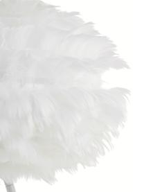 Lámpara de mesa grande de plumas Eos Mini, Pantalla: plumas de ganso con certi, Blanco, Ø 35 x Al 56 cm