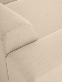 Canapé d'angle 4 places Melva, Tissu beige, larg. 319 x prof. 196 cm, méridienne à gauche