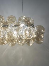 Veľká gulôčková závesná lampa zo skla Gross Bar, Odtiene jantárovej, Š 80 x V 36 cm