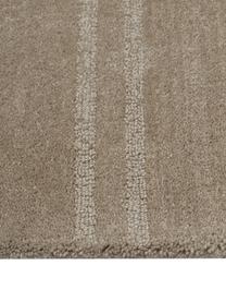 Ręcznie tuftowany dywan z wełny Alan, Taupe, S 80 x D 150 cm (Rozmiar XS)