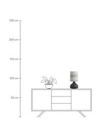 Lampa stołowa Arito, Czarny, szary, biały, Ø 22 x W 45 cm