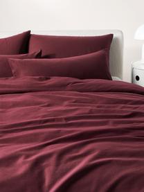 Funda nórdica de franela Biba, Rojo oscuro, Cama 150/160 cm (240 x 220 cm)