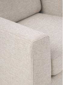 Sofa fauteuil Cucita in beige met metalen poten, Bekleding: geweven stof (100% polyes, Frame: massief grenen, FSC-gecer, Poten: gelakt metaal, Geweven stof beige, B 98 x D 94 cm