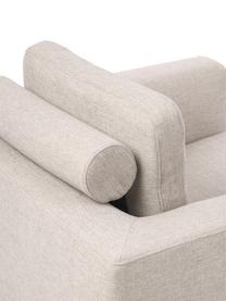 Sofa fauteuil Cucita in beige met metalen poten, Bekleding: geweven stof (100% polyes, Frame: massief grenen, FSC-gecer, Poten: gelakt metaal, Geweven stof beige, B 98 x D 94 cm