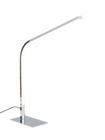 Grande lampe à poser LED argentée Straw, Couleur argentée, larg. 10 x haut. 51 cm