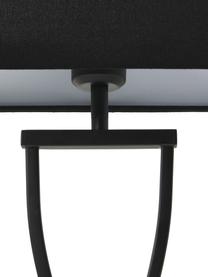 Große Tischlampe Vanessa, Lampenfuß: Metall, pulverbeschichtet, Lampenschirm: Textil, Schwarz, B 27 x H 52 cm