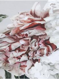 Funda nórdica de satén Blossom, Gris, Cama 90 cm (150 x 220 cm)