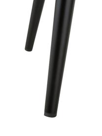 Silla de terciopelo Rachel, Tapizado: terciopelo (100% poliéste, Patas: metal con pintura en polv, Terciopelo negro, An 53 x F 57 cm