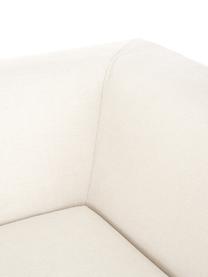 Modulaire bank Grant (3-zits) in beige, Bekleding: katoen, Frame: sparrenhout, Poten: massief gelakt beukenhout, Geweven stof beige, B 266 x D 106 cm