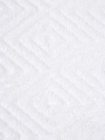 Ręcznik z wypukłą strukturą Jacqui, różne rozmiary, Biały, Ręcznik kąpielowy, S 70 x D 140 cm