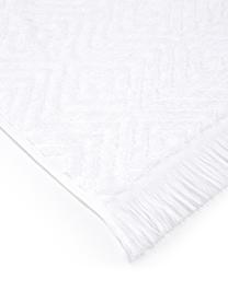 Ręcznik z wypukłą strukturą Jacqui, różne rozmiary, Biały, Ręcznik kąpielowy, S 70 x D 140 cm