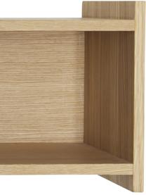 Mensola in legno Focal, Impiallacciatura in legno di quercia, certificata FSC, Marrone chiaro, Larg. 80 x Alt. 23 cm