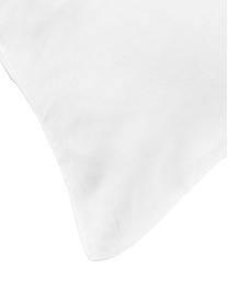 Povlak na polštář z bavlněného saténu Comfort, Bílá, Š 40 cm, D 80 cm