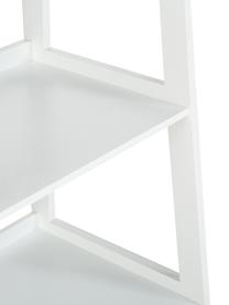 Estantería escalera baja Wally, Tablero de fibras de densidad media (MDF) pintado, Blanco, An 63 x Al 130 cm