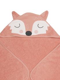 Babyhanddoek Fox van biokatoen, 100% biokatoen, Roze, wit, zwart, B 80 x L 80 cm