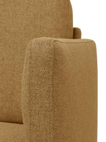 Sofa Fluente (3-Sitzer) in Ockergelb mit Metall-Füßen, Bezug: 100% Polyester 115.000 Sc, Gestell: Massives Kiefernholz, FSC, Füße: Metall, pulverbeschichtet, Webstoff Ockergelb, B 196 x T 85 cm