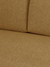 Sofa Fluente (3-Sitzer) mit Metall-Füßen, Bezug: 100% Polyester 115.000 Sc, Gestell: Massives Kiefernholz, FSC, Füße: Metall, pulverbeschichtet, Webstoff Ockergelb, B 196 x T 85 cm