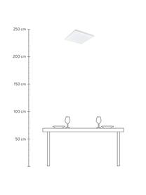 Malý stmívatelný LED panel se změnou barvy a dálkovým ovládáním Turcona, Bílá, Š 30 cm, V 6 cm